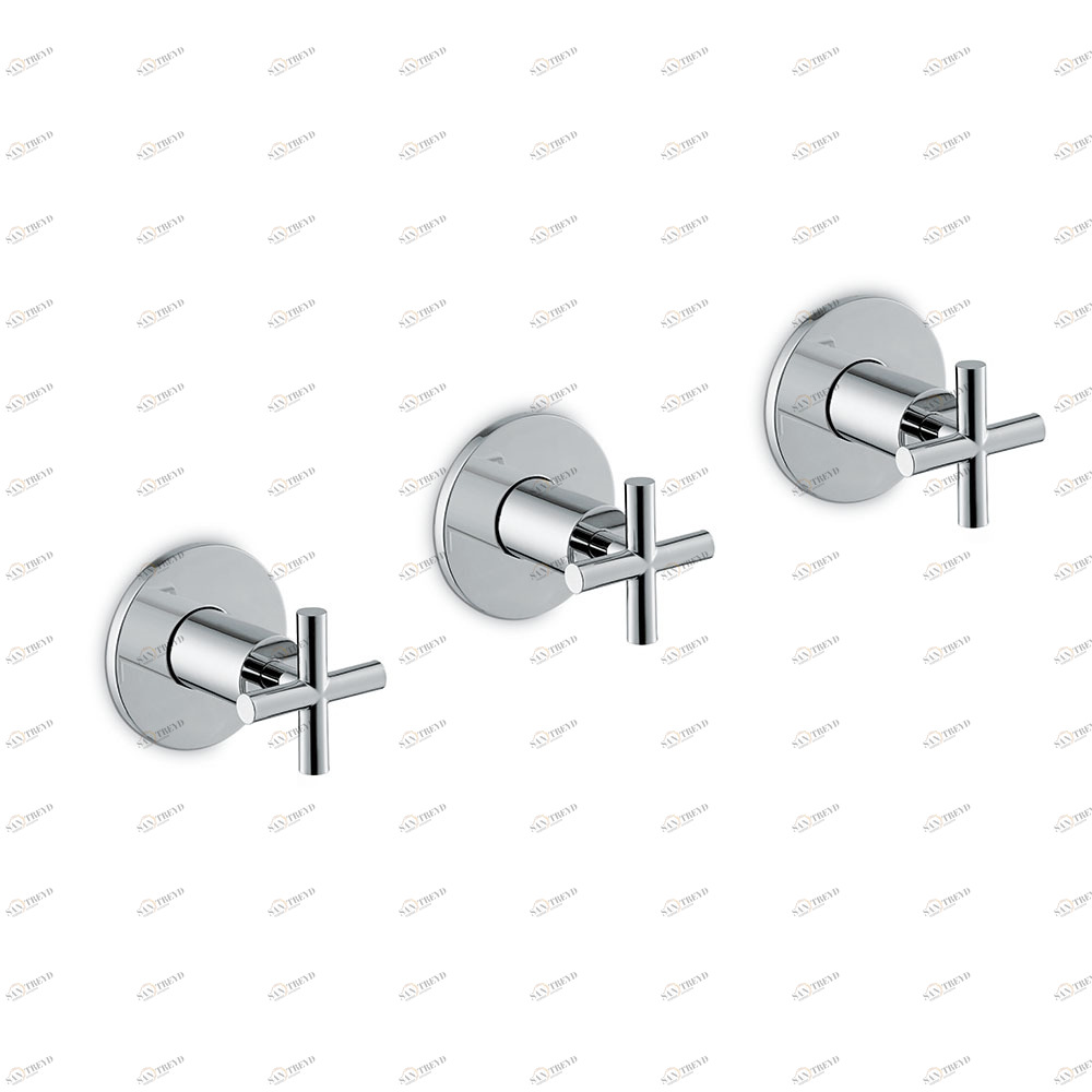 Полная скрытая душевая группа, отвод с 2 выходами, с соединениями 1/2 ". BLINK NEWFORM Италия 70872E