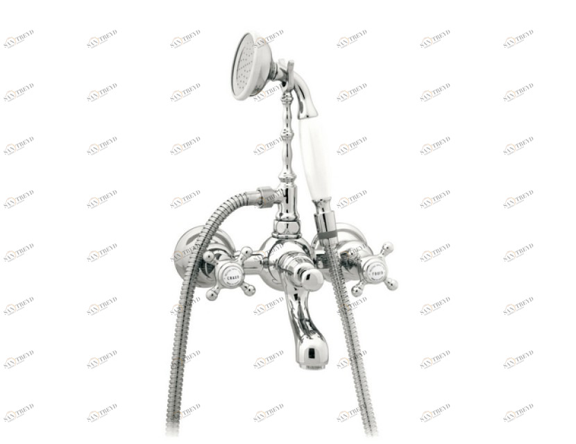 035018.000.45 Душевой набор для ванны Английская бронза Mestre RETRO