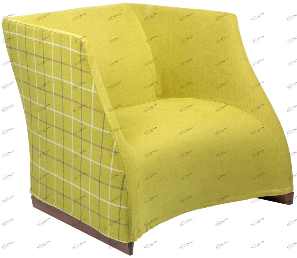 Кресло Vivienne armchair yellow checkerboard PORADA ДИЗАЙНЕРСКИЕ 011582 Желтый 