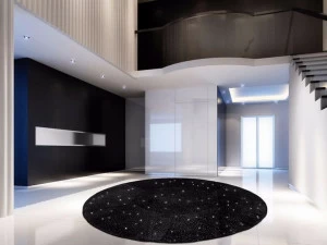 Italy Dream Design Однотонный круглый коврик из конопли