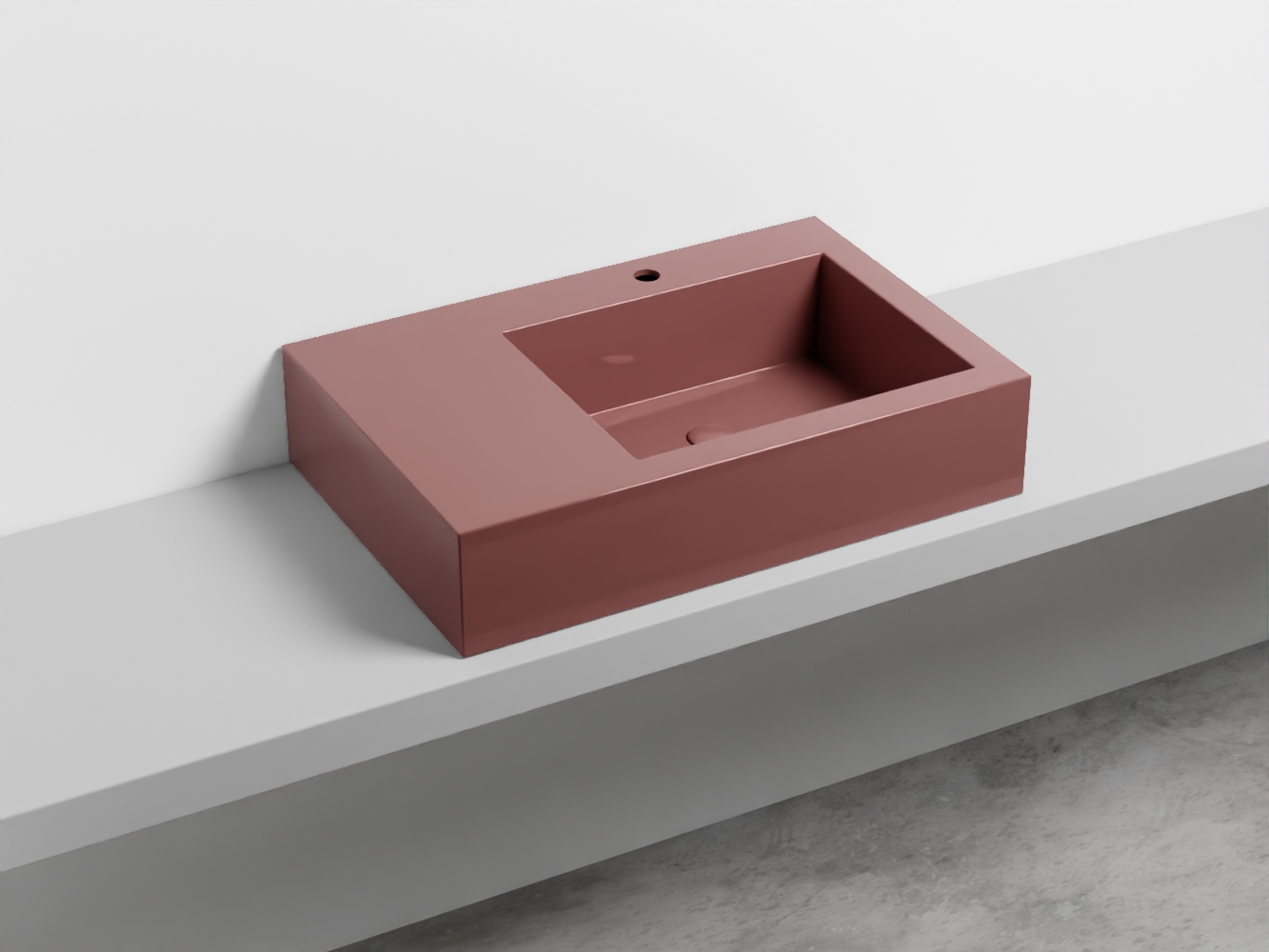 NALAMDX-CO Керамическая раковина с 1-им отверстием, чаша справа cielo I Narcisi Ceramica Cielo