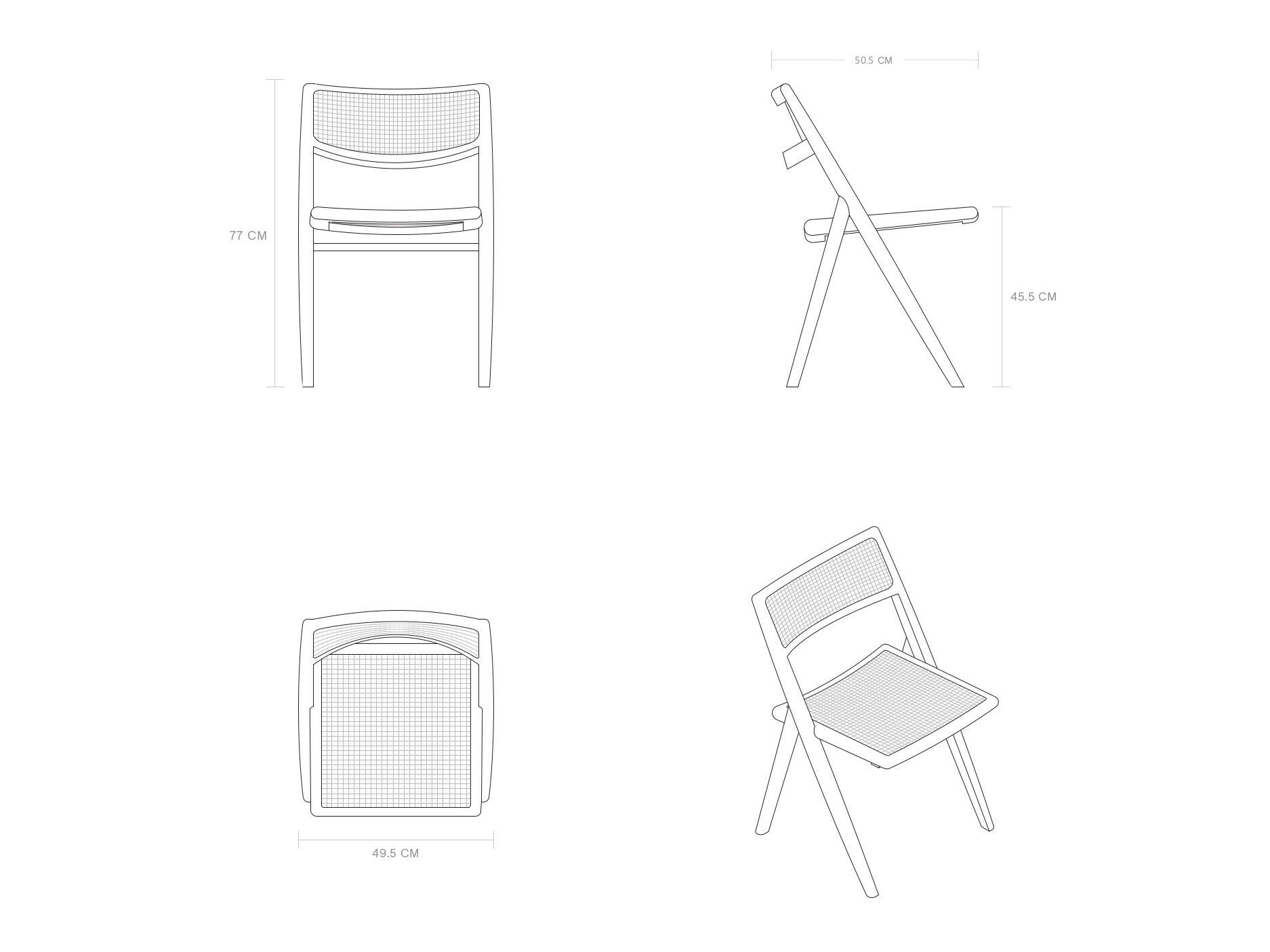Стул из тикового дерева без подлокотников Phantom Hands Muṅgāru ARCH-00096624 - Вид №6