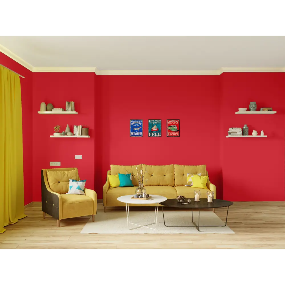 Краска для стен и потолков Trend Farbe цвет Ализариновый красный 1 л 81970788 STLM-2056676 Dufa  - Вид №4