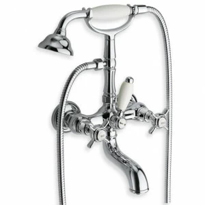 CRILD100 Внешний смеситель для ванны с гибким шлангом и ручным душем против известкового налета Cristina Rubinetterie