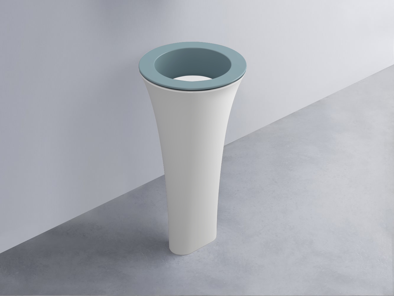 AMLA45-PL+AMPILT-BL+AMCOLT-BL Раковина Amedeo Tondo отдельностоящая cielo Enjoy + Amedeo Ceramica Cielo