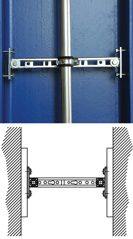 6613820 BIS Распорный элемент монтаж между стенками стальных конструкций walraven  - Вид №2