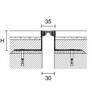 PROFILPAS Соединение пола из алюминия Cerfix® projoint sun-id-1496292 - Вид №3