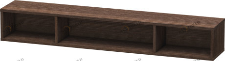 LC120005353 Элемент полки (горизонтальный) L-Cube #LC1200 800 x 140 мм Каштан темный, декор Duravit