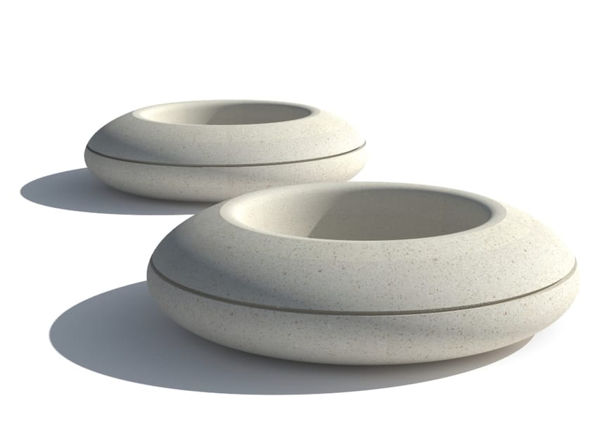 Реконструированный каменный круглый плантатор Viscio Urban Design Slender ARCH-00023394