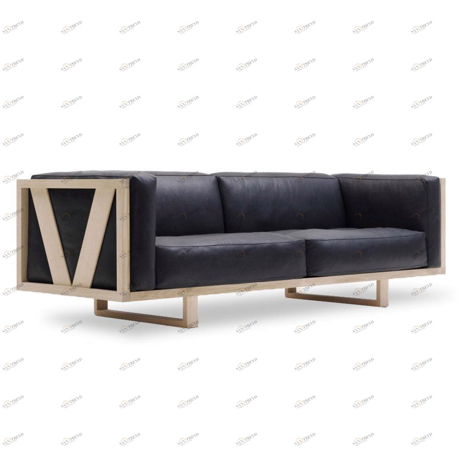 Диван Barred прямой черный ICON DESIGNE ДИЗАЙНЕРСКИЕ 178109 Черный 