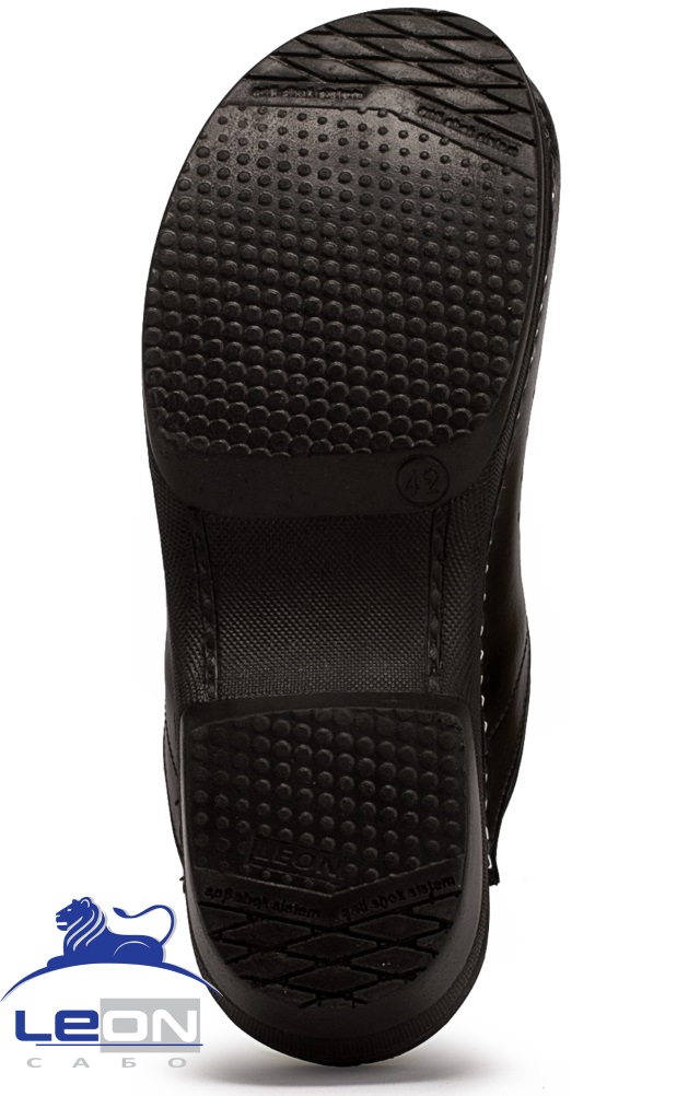62021 Сабо "Leon LIGHT" мужские черные LEON  Сабо и сланцы размер 45  - Вид №2