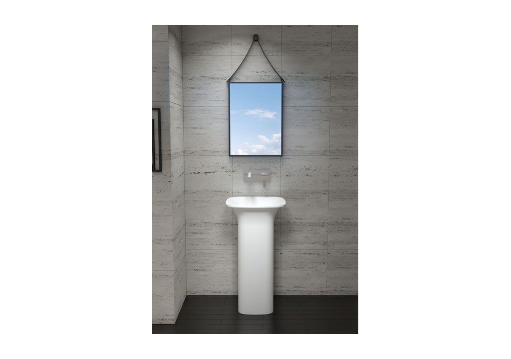 V23 Напольная раковина стоящая прямоугольная Aquanet  - Вид №1