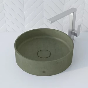 WB604OLIVKOVYJ Накладная раковина на столешницу  овальная BetOn