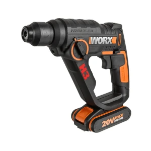 Аккумуляторный перфоратор SDS-plus Worx WX550.1, 20 В Li-Ion 1x1.5 Ач, 1.2 Дж