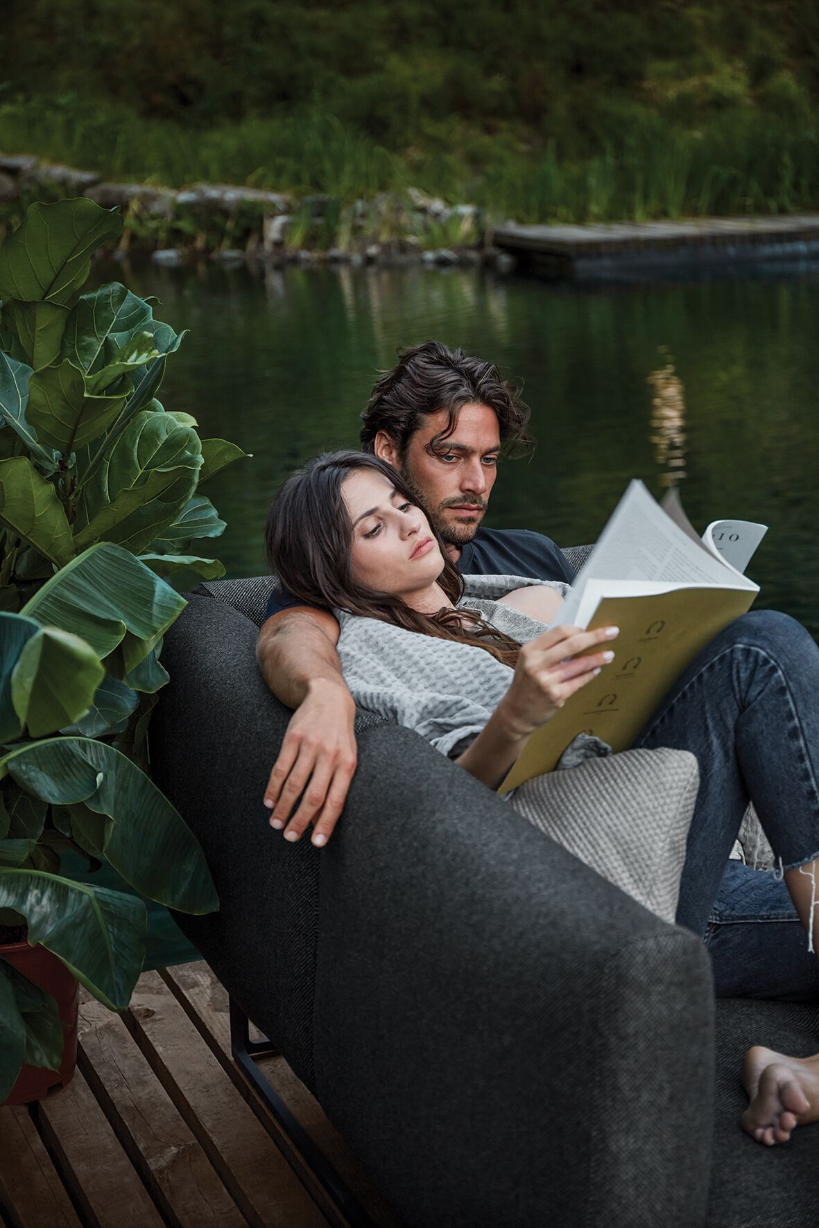 Тканевое садовое кресло Gloster Maya ARCH-00072230 - Вид №5