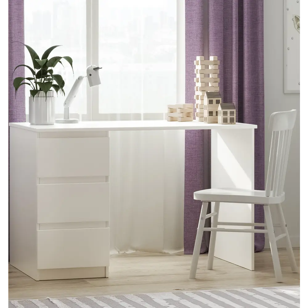 Письменный стол Santreyd Праксис с тремя ящиками - компактное решение для современного интерьера 89393054 STLM-1438199