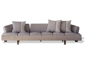 Секционный диван из кожи или ткани