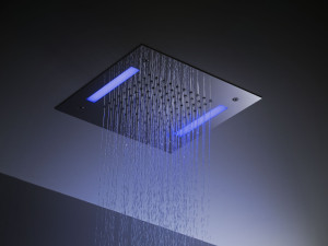 Потолочная душевая головка из нержавеющей стали с хромотерапией