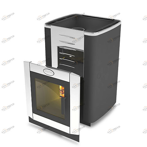 Дровяная печь для бани Кирасир 20 Intro Silver Santreyd 38