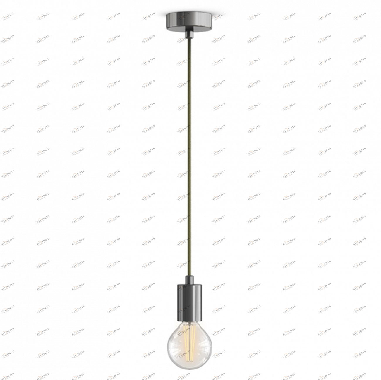 Светильник подвесной с металлическим плафоном темный хром PND.107.01.01.023.DC 33 ИДЕИ  00-3973783 Хром Santreyd 