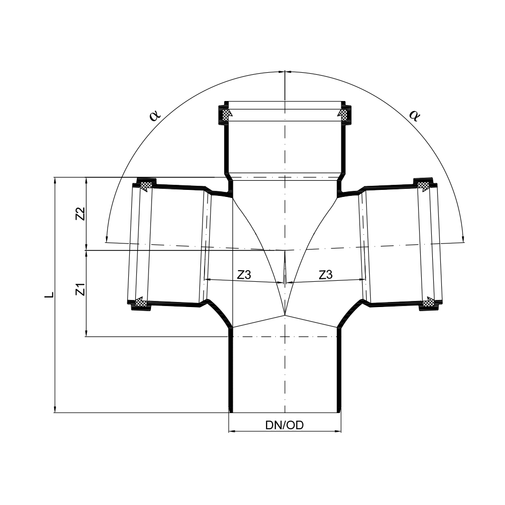 02255 Крестовины Tece  - Вид №1