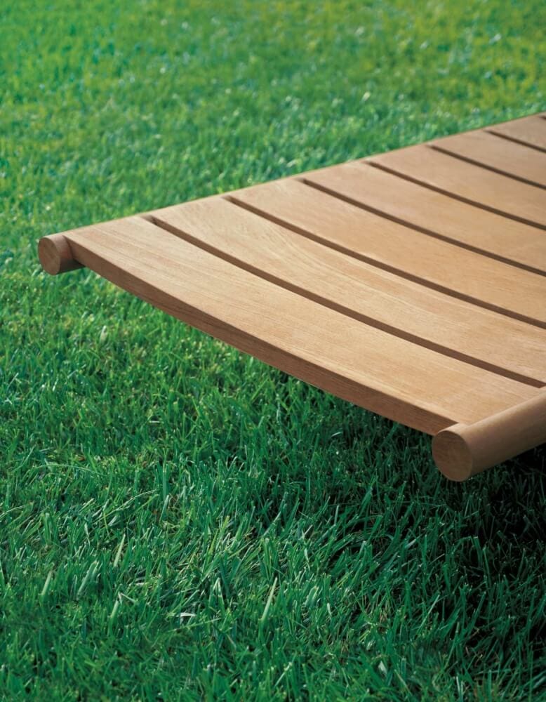 Садовая кровать с откидной спинкой из тикового дерева с колесами RODA Orson ARCH-00117685 - Вид №9