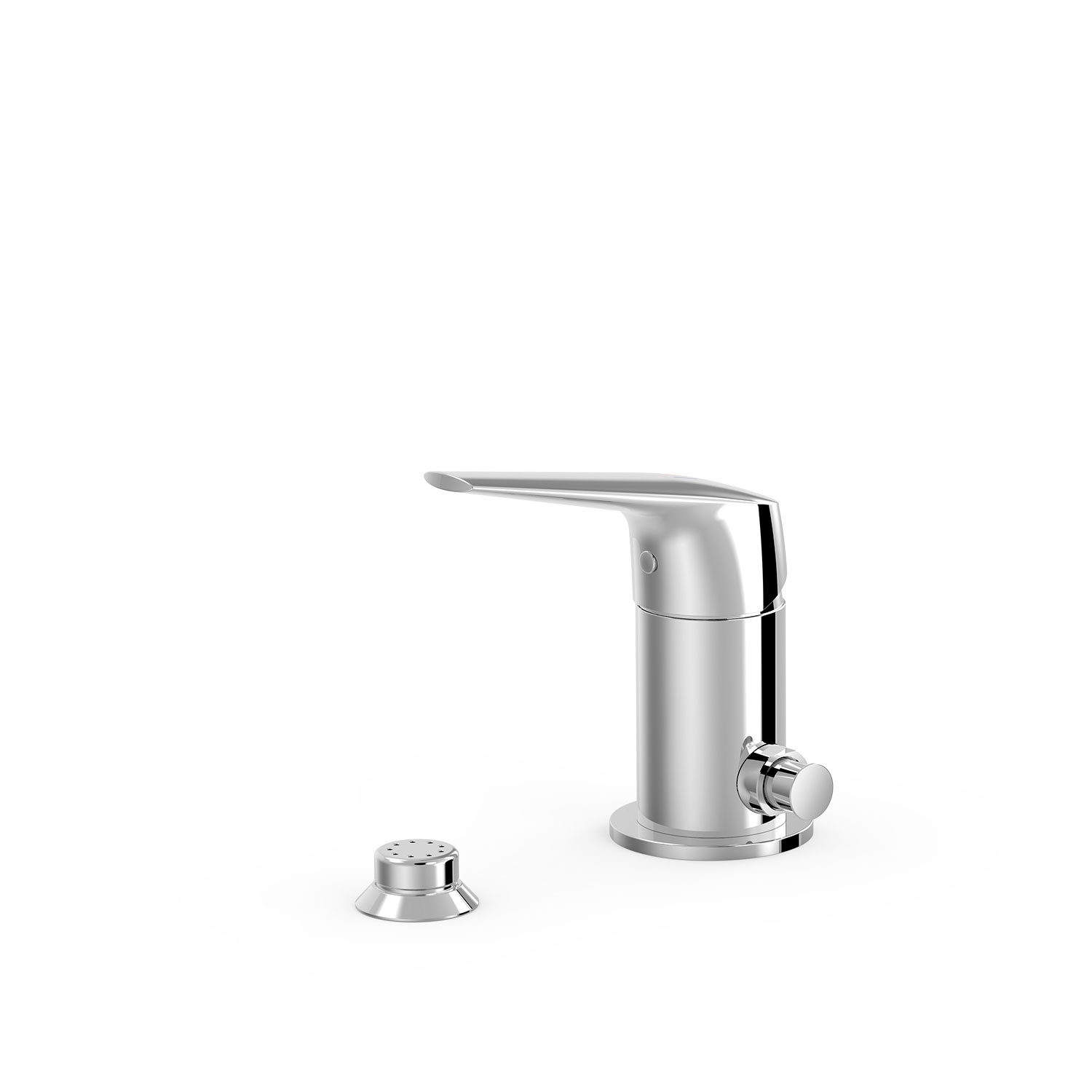 Смеситель для биде FUJI с одной ручкой и переходом в маленький душ-28113010 TRES