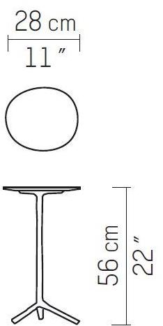 Piet Boon Круглый алюминиевый журнальный столик для гостиной  Pbc 03.80.01 Pbc 03.80.01. - Вид №5