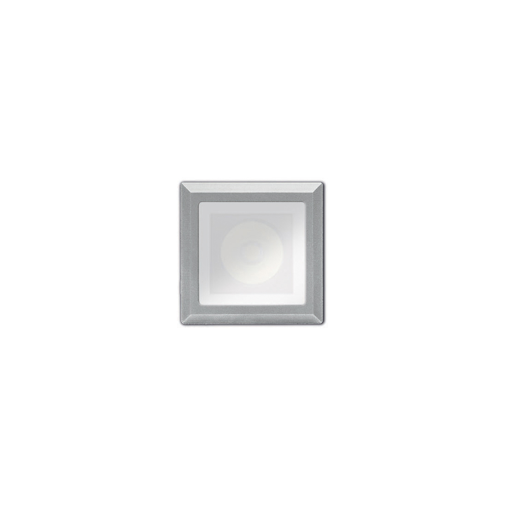 8470015 Встраиваемый в пешеходный пол Platek NANO FULL INOX QUADRATO  NANO FULL INOX - 1 LED 3000K diffuse 