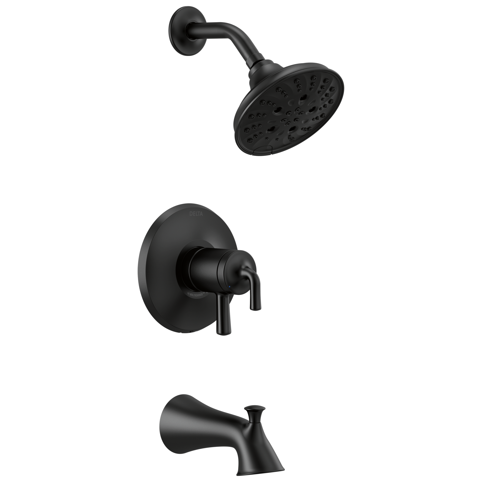 T17433-BL Ванна и облицовка для душа Monitor 17 Series Delta Faucet Kayra Матовый черный