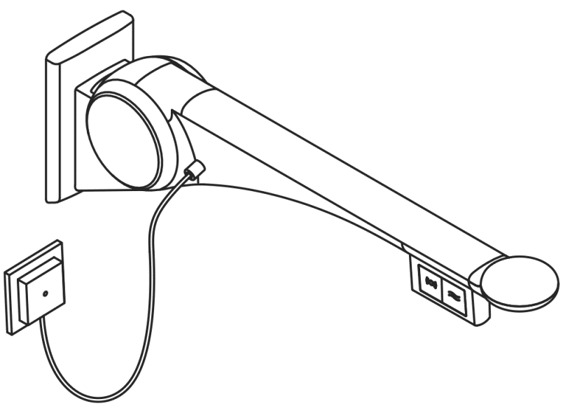 802.50.44960 Складная опорная рейка премиум-класса HEWI Stützen  - Вид №5