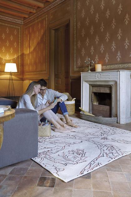 GAN Ковер из шерсти с рисунком Chain stitch sun-id-1481639 - Вид №3