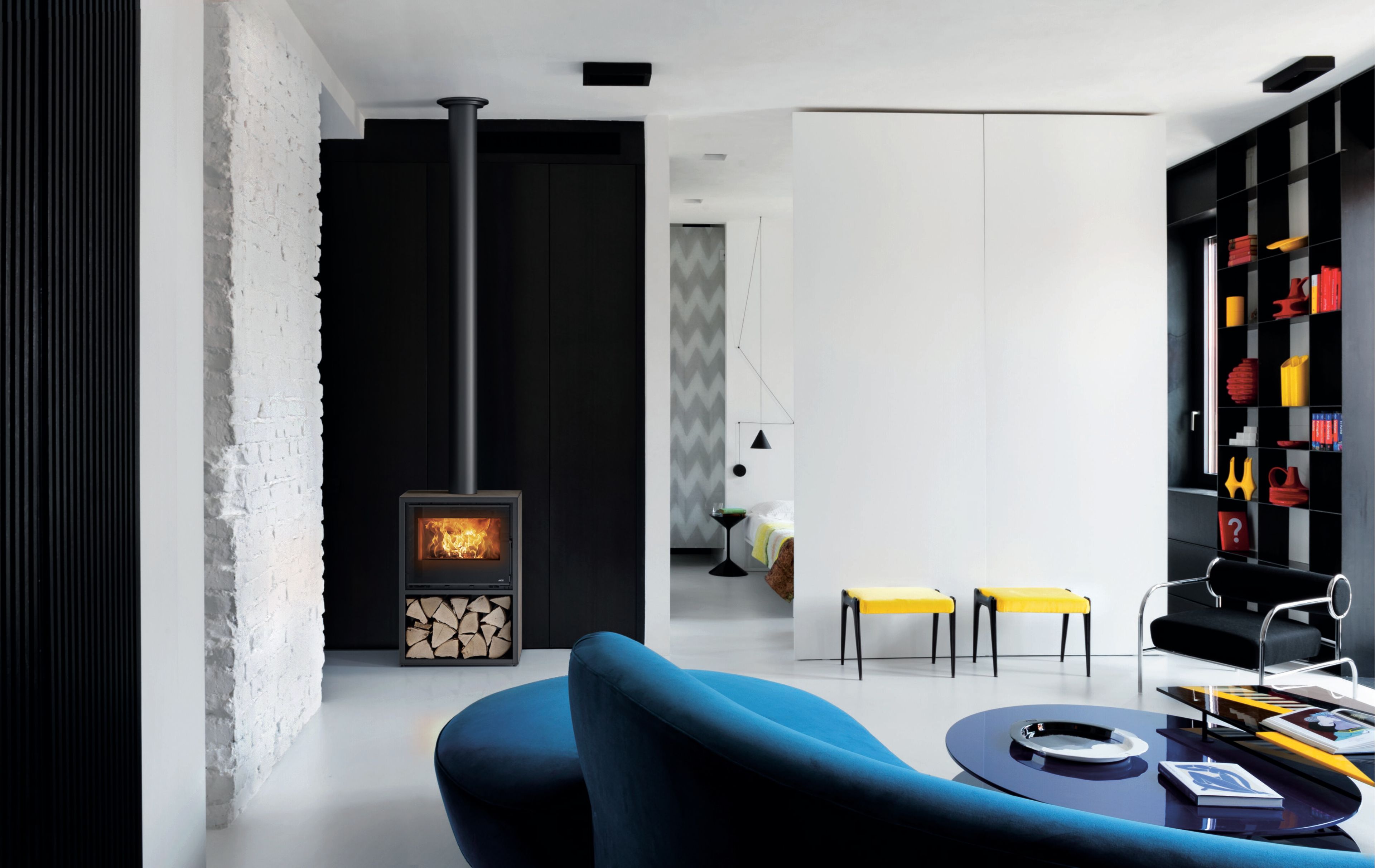 Дровяная печь из керамогранита MCZ STONE CASE ARCH-00013808