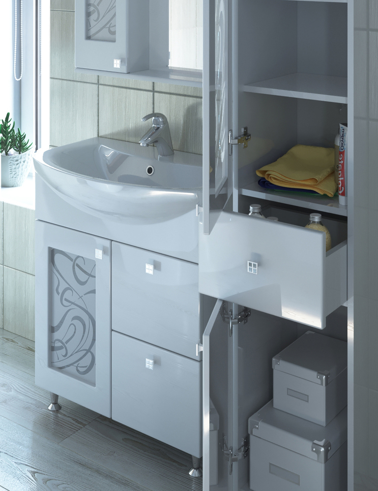 Пенал Provans300⨉300⨉1870 мм белый Santreyd sun-id-665164 - Вид №1