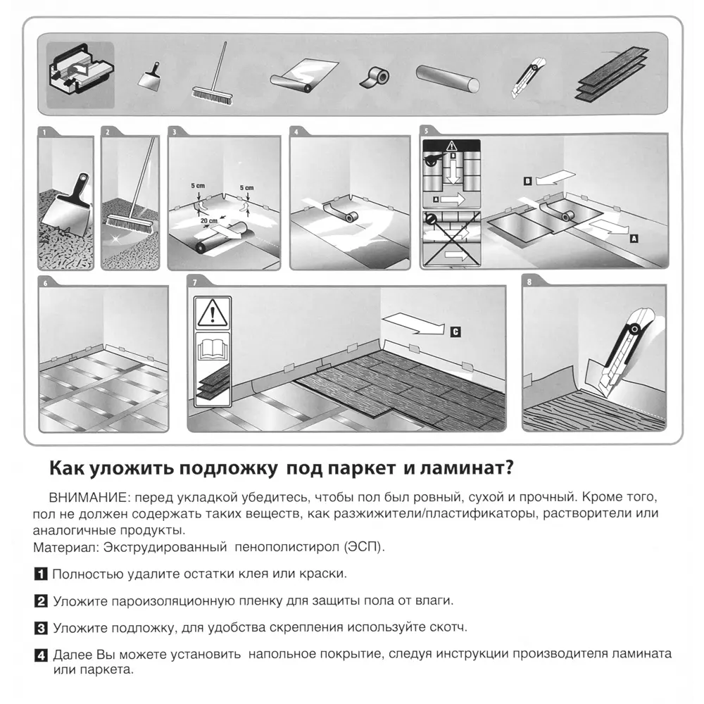 Подложка Axton XPS 5 мм 6 м2 17340378 STLM-2060232  - Вид №3