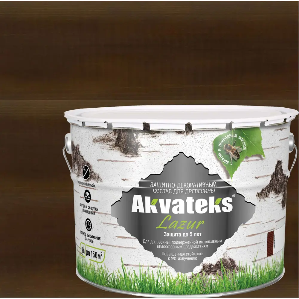 АКВАТЕКС Антисептик для дерева Палисандр 9 л - защита и декор 82603248 STLM-0031255