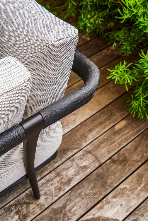 3-х мест. teak nero черный Manutti Flex MNST511 - Вид №4