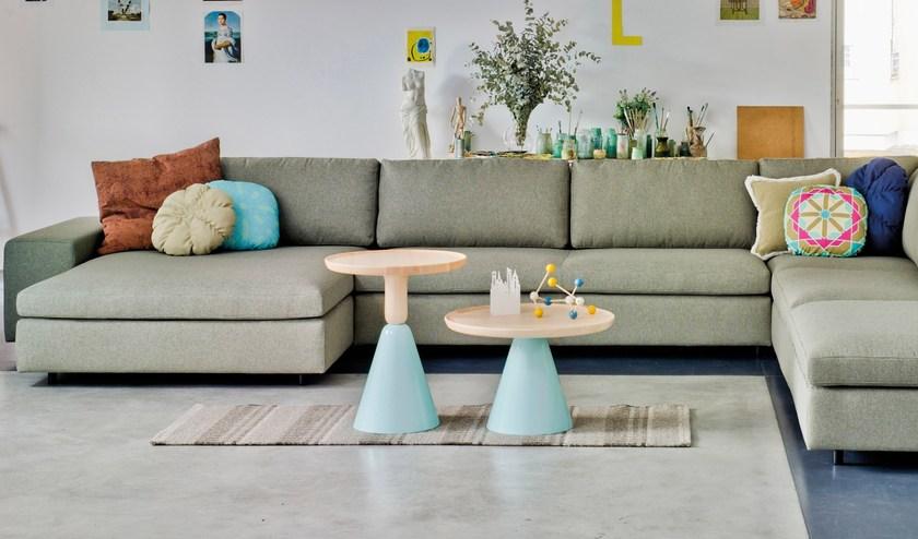 Sancal Низкий круглый деревянный журнальный столик Pion sun-id-1459343 - Вид №4