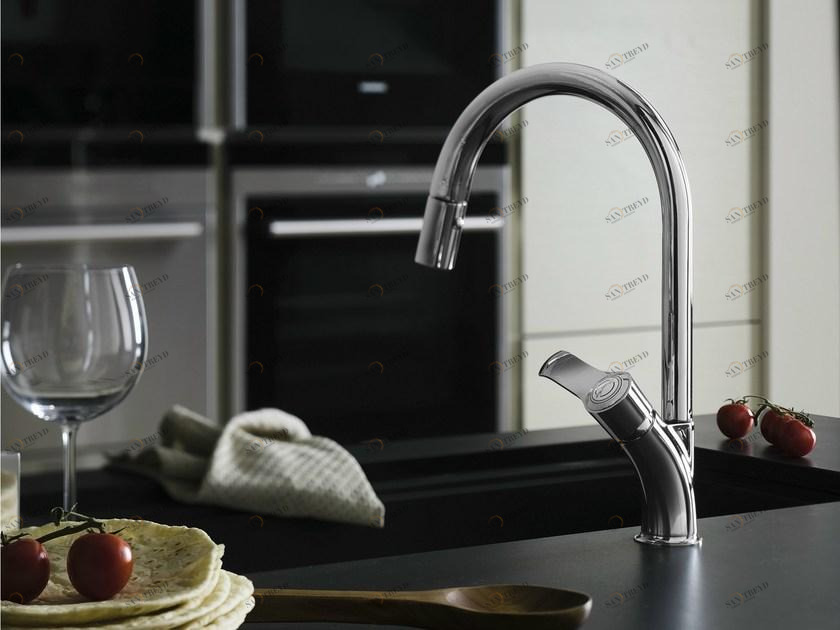 Nobili Rubinetterie Хромированный кухонный смеситель на одно отверстие Sofì Si98127cr