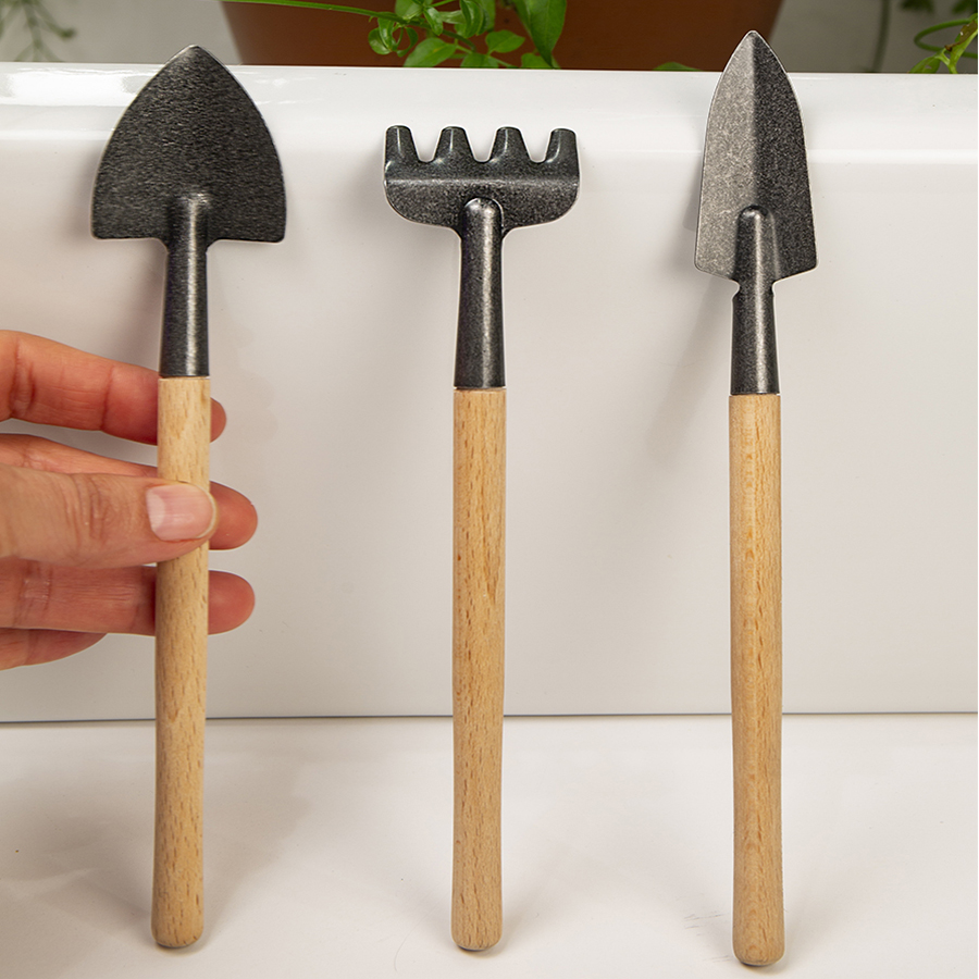 CD523 Набор инструментов для декоративных растений mini garden 3 предмета Kikkerland 