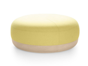 Круглый пуф из ткани