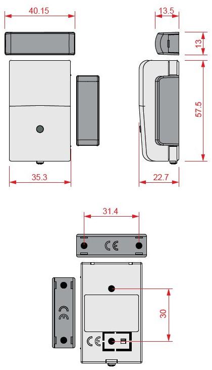 INIM ELECTRONICS Магнитный контакт по радио Air 2 sun-id-1364902 - Вид №2