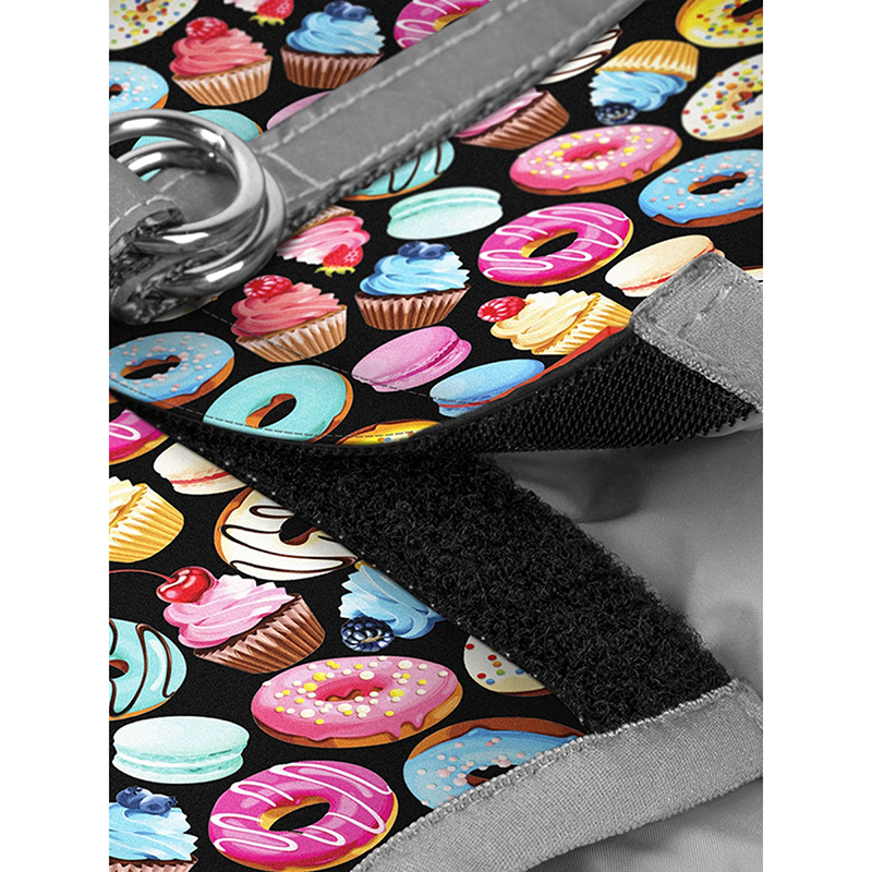 ПР0053675 Шлейка для собак Waudog с рисунком Пончики (S2, обхват груди 46-50см, обхват шеи 43-45см) COLLAR  - Вид №2