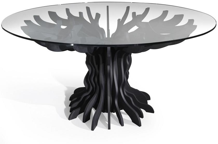 ALBEDO Круглый стол из березы и хрусталя Tale sun-id-1423582 - Вид №3