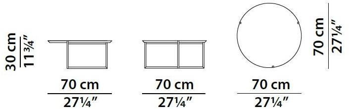 BAXTER Круглый журнальный столик из мрамора Icaro sun-id-1498549 - Вид №5