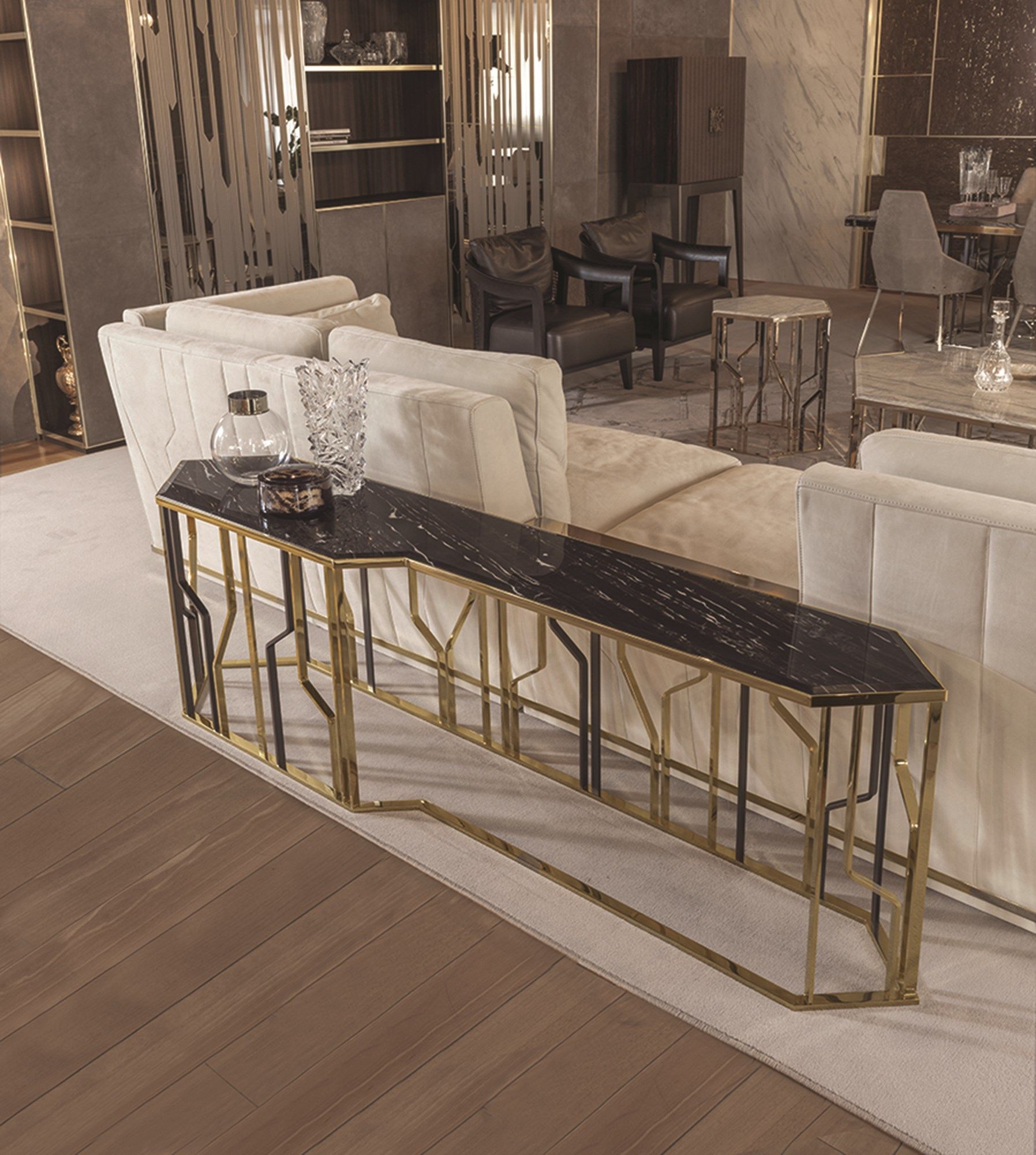 Мраморный консольный стол Longhi Loveluxe ARCH-00031381 - Вид №5