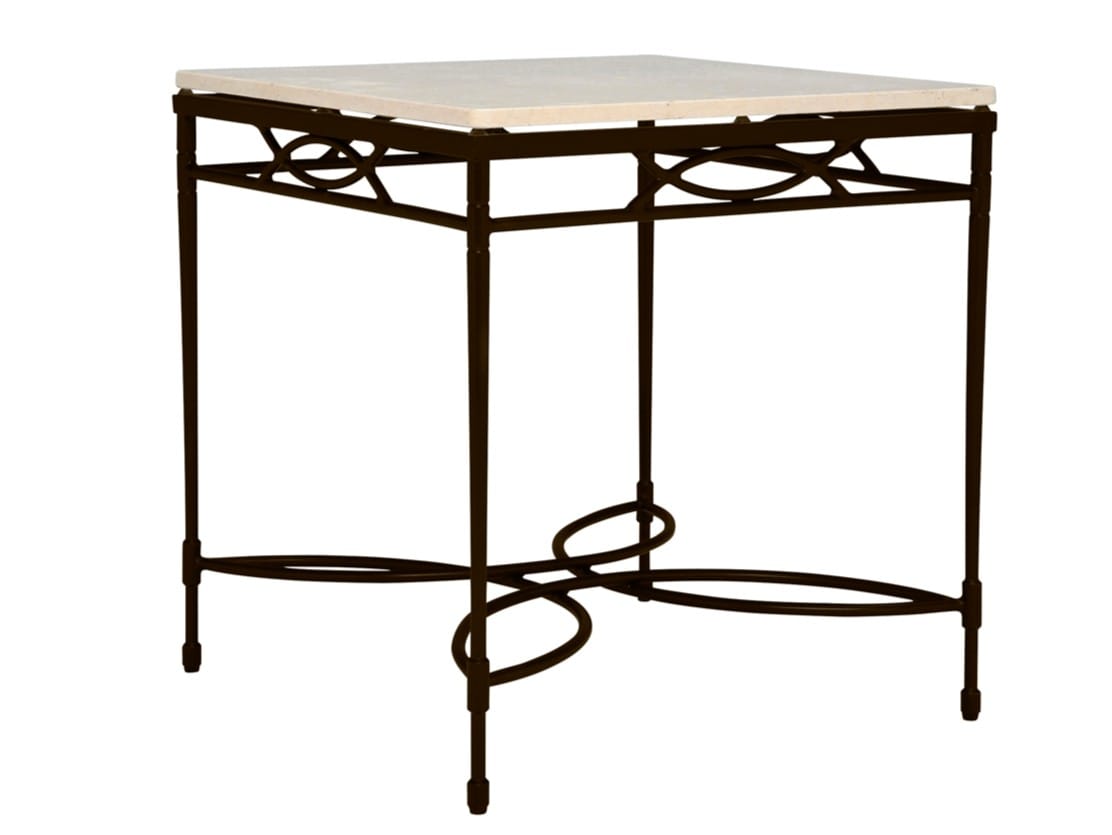 Квадратный стол из смолы и нержавеющей стали JANUS et Cie ARCH-00006610 - Вид №2