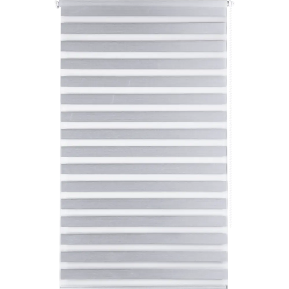 Штора рулонная день-ночь блэкаут Miamoza 55x160 см серая 82614503 STLM-2078836 Santreyd