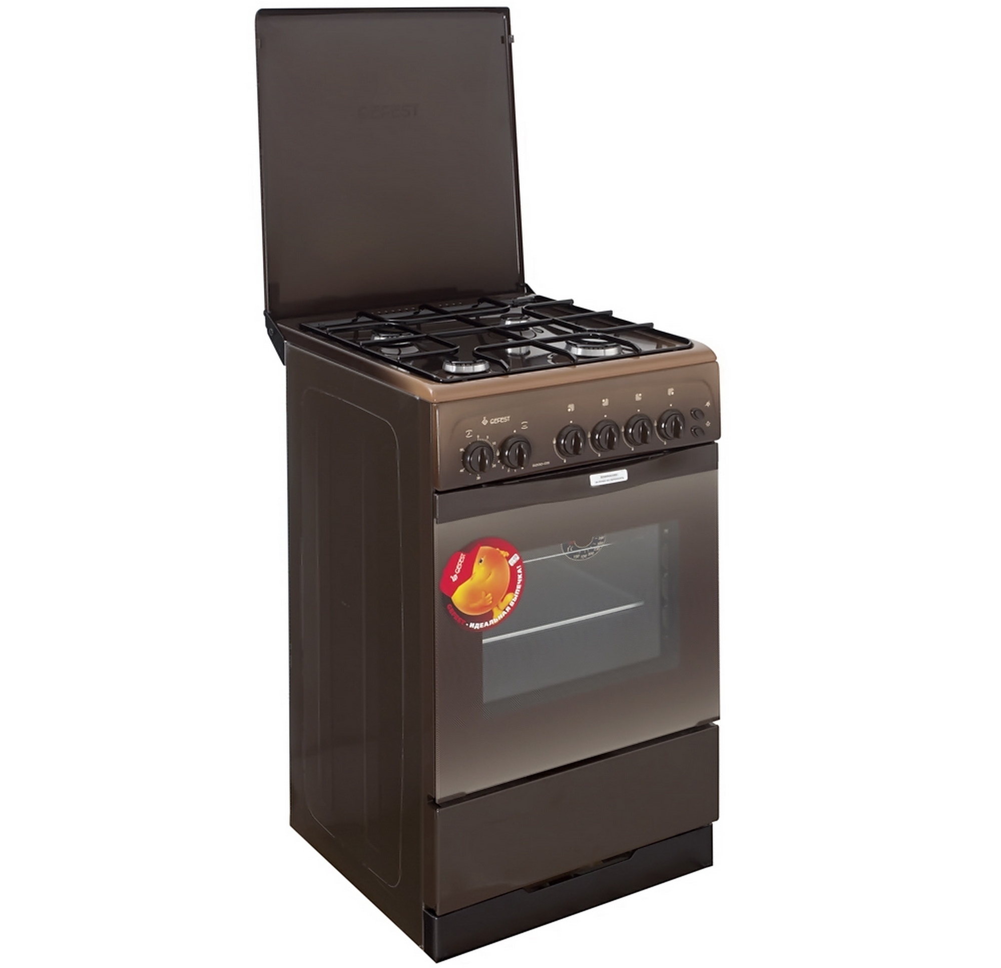 1009369 Газовая плита Gefest ПГ 3200-05 К19 коричневый STDN-0138404 - Вид №1