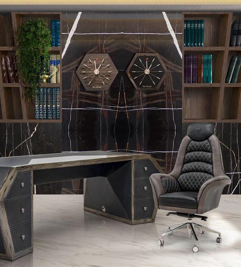 Tonino Lamborghini Casa Рабочий стол из лакированного шпона с ящиками Long beach sun-id-1456974 - Вид №5